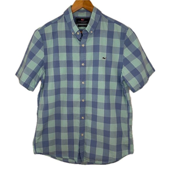Vineyard Vines Slim Fit Whale Button Down Shirt Size Medium - Picture 1 of 6